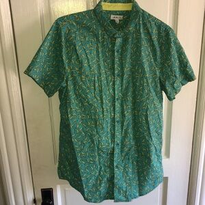 The Rail Banana Short Sleeve Button Down